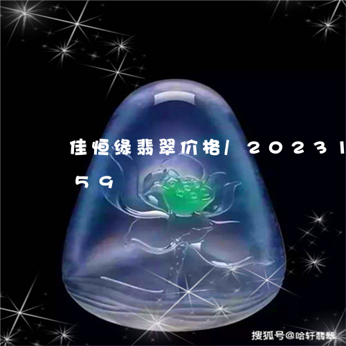 佳恒缘翡翠价格/2023121635959