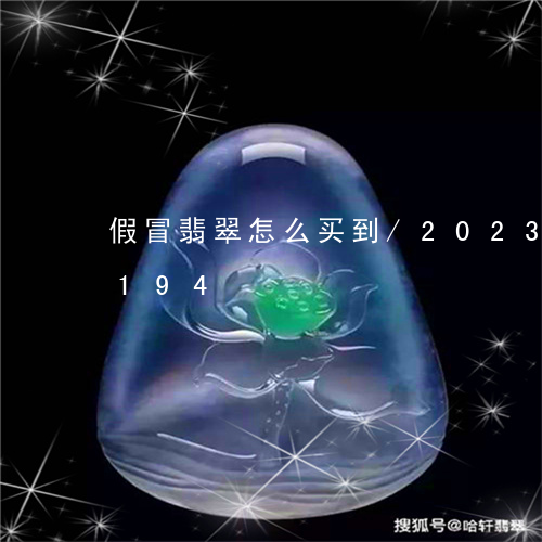 假冒翡翠怎么买到/2023042695194