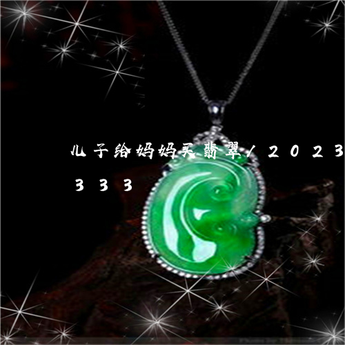 儿子给妈妈买翡翠/2023042690333