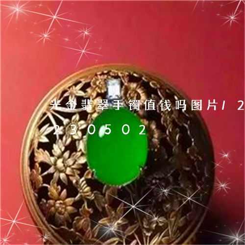 光金翡翠手镯值钱吗图片/2023110230502