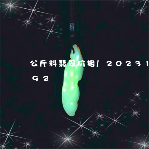 公斤料翡翠价格/2023121681492