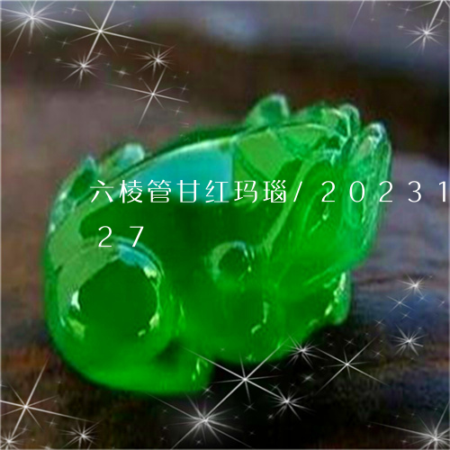 六棱管甘红玛瑙/2023112314027