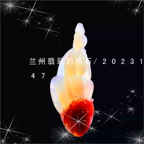 兰州翡翠的原石/2023101735047