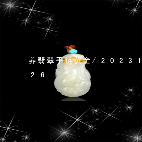 养翡翠手链黄金/2023101601926