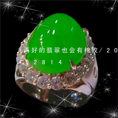 再好的翡翠也会有棉纹/2023112392814