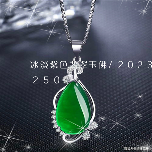 冰淡紫色翡翠玉佛/2023102438250