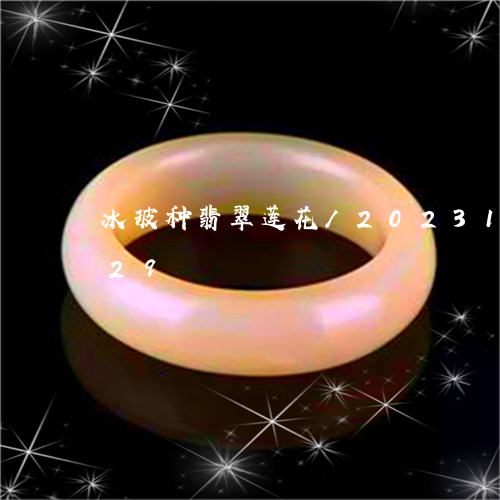 冰玻种翡翠莲花/2023121502929