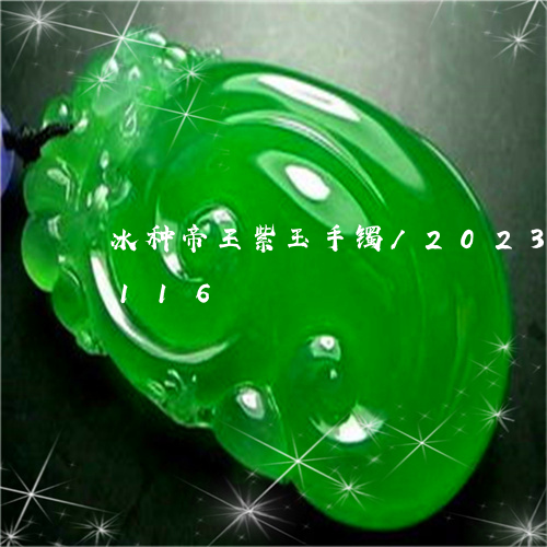 冰种帝王紫玉手镯/2023042579116