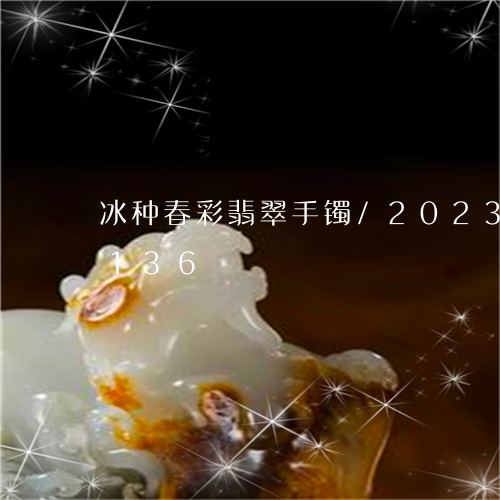 冰种春彩翡翠手镯/2023042617136