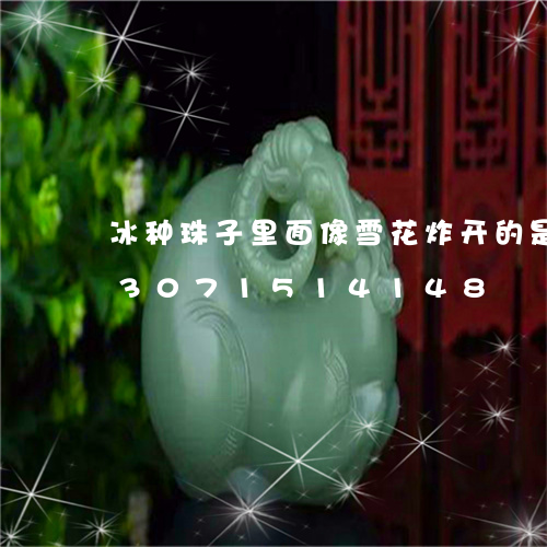 冰种珠子里面像雪花炸开的是什么/2023071514148