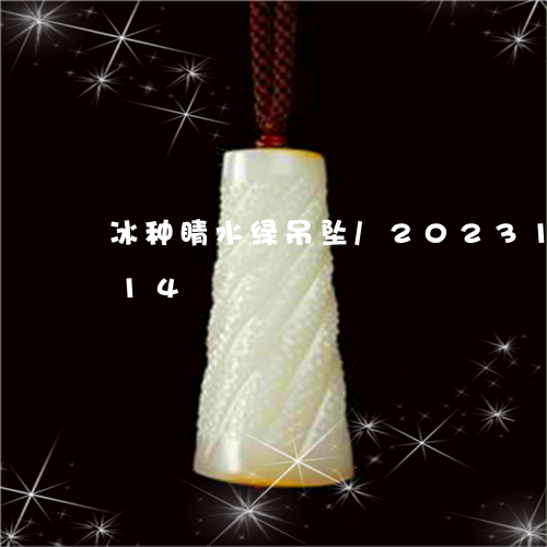 冰种睛水绿吊坠/2023101762614