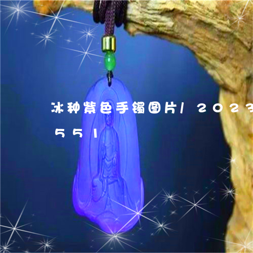 冰种紫色手镯图片/2023042533551