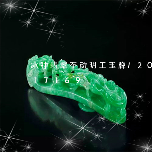 冰种翡翠不动明王玉牌/2023092817169