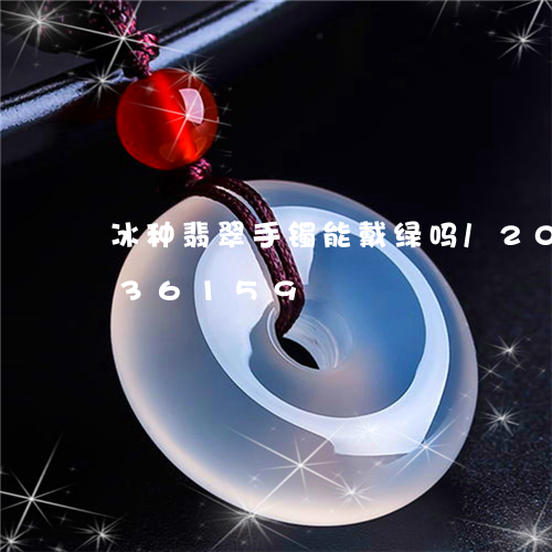 冰种翡翠手镯能戴绿吗/2023090736159