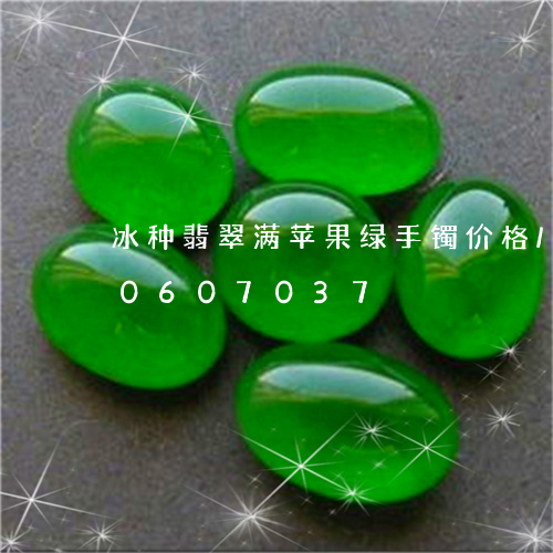 冰种翡翠满苹果绿手镯价格/2023110607037