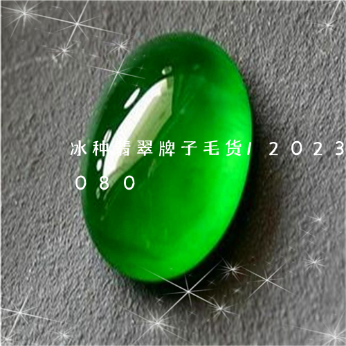 冰种翡翠牌子毛货/2023042502080