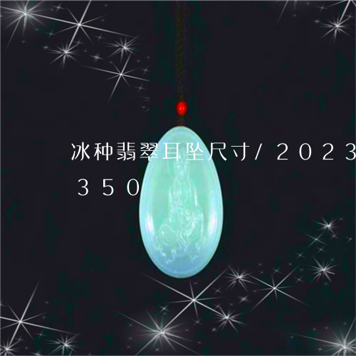 冰种翡翠耳坠尺寸/2023042575350