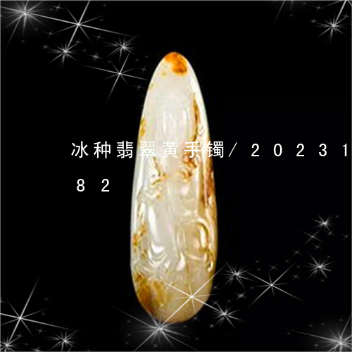 冰种翡翠黄手镯/2023101781582