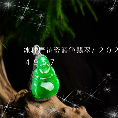 冰种青花瓷蓝色翡翠/2023102534957