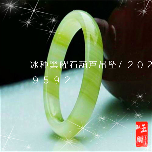 冰种黑曜石葫芦吊坠/2023103179592