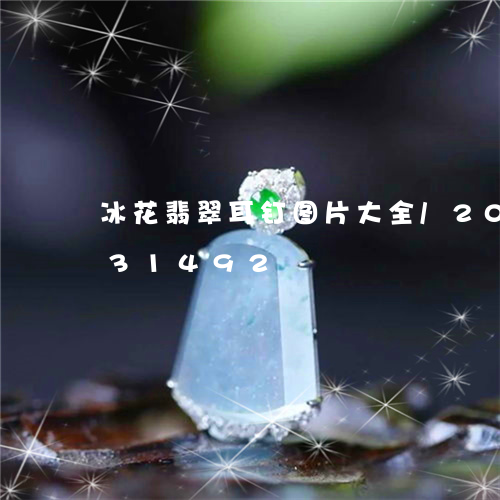 冰花翡翠耳钉图片大全/2023092931492