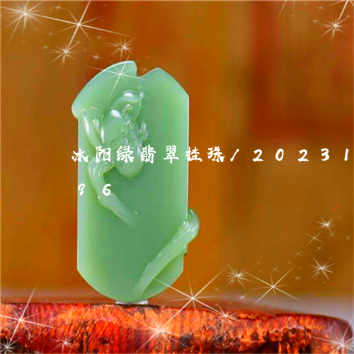 冰阳绿翡翠挂珠/2023112390496