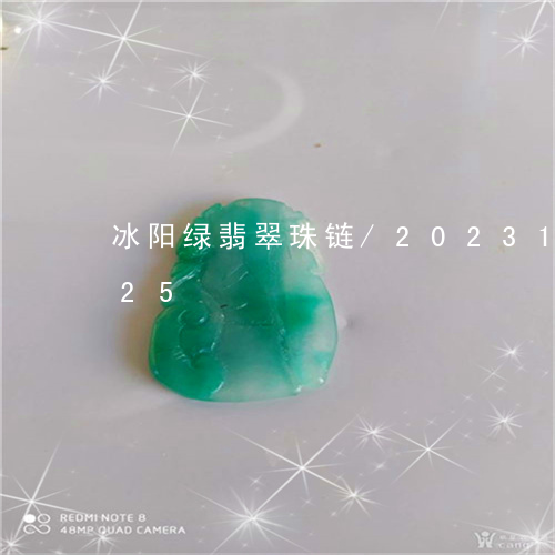 冰阳绿翡翠珠链/2023121682925