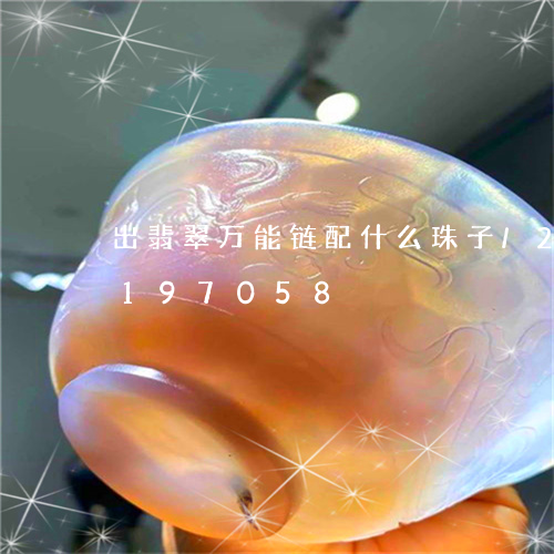 出翡翠万能链配什么珠子/2023110197058