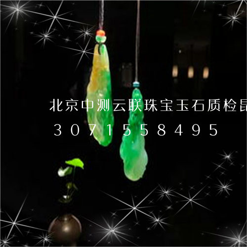 北京中测云联珠宝玉石质检昆明市/2023071558495