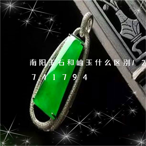 南阳玉石和岫玉什么区别/2023071741794