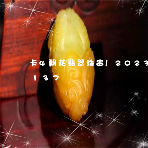 卡4飘花翡翠珠串/2023102414137