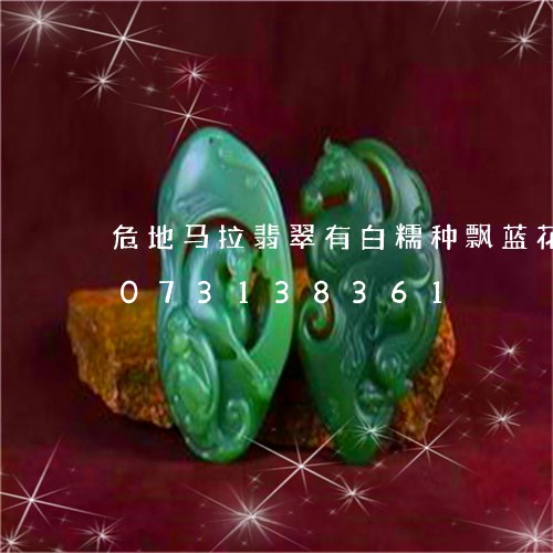 危地马拉翡翠有白糯种飘蓝花吗/2023073138361