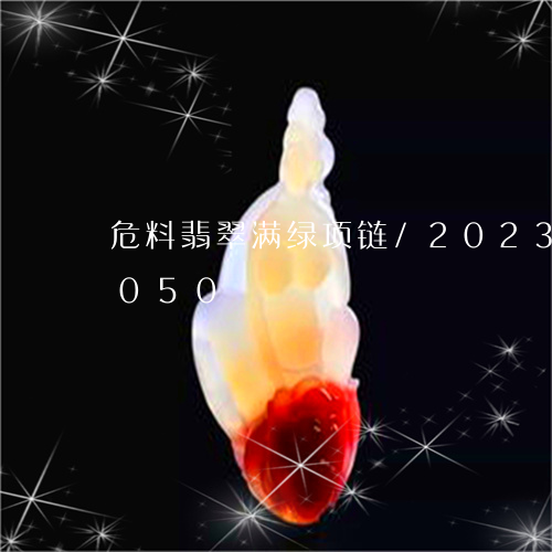 危料翡翠满绿项链/2023120313050