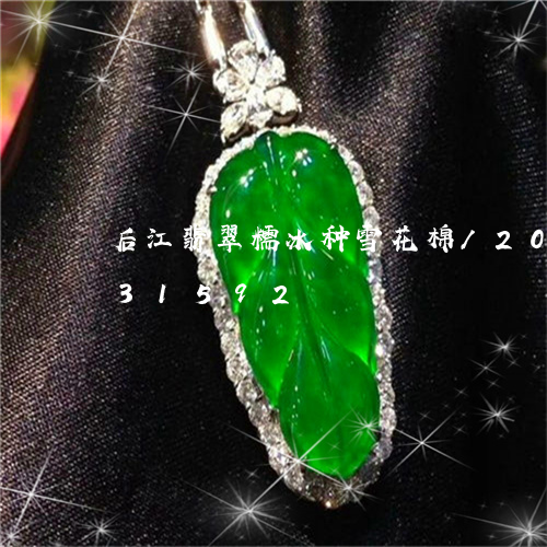 后江翡翠糯冰种雪花棉/2023090731592