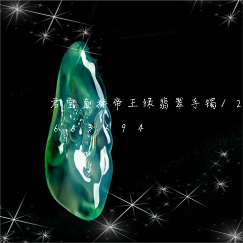 君宝直播帝王绿翡翠手镯/2023071663694