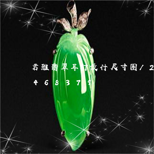 君雅翡翠耳钉设计尺寸图/2023112468379