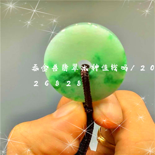 吞金兽翡翠冰种值钱吗/2023092826828