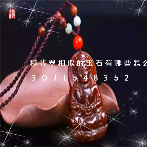 和翡翠相似的玉石有哪些怎么区分/2023071548352