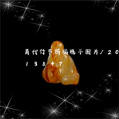 商代竹节玛瑙珠子图片/2023090513847