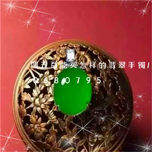 四五百能买怎样的翡翠手镯/2023110680795