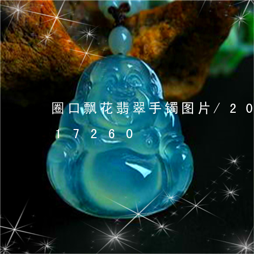 圈口飘花翡翠手镯图片/2023090617260