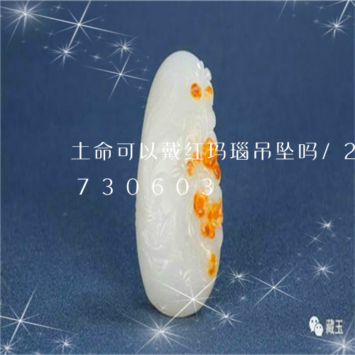 土命可以戴红玛瑙吊坠吗/2023071730603