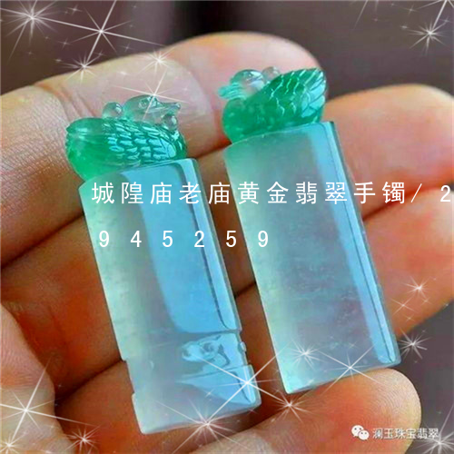 城隍庙老庙黄金翡翠手镯/2023092945259