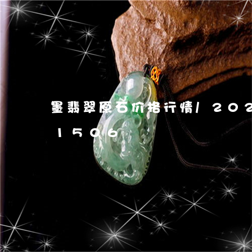 墨翡翠原石价格行情/2023120301506