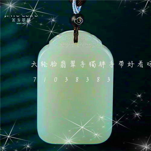 大轮胎翡翠手镯胖手带好看吗/2023071038383