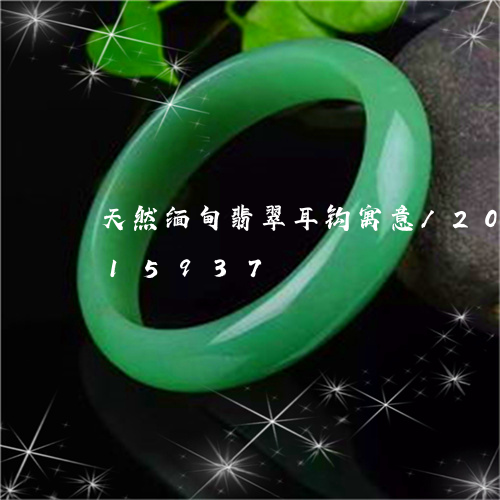 天然缅甸翡翠耳钩寓意/2023092815937