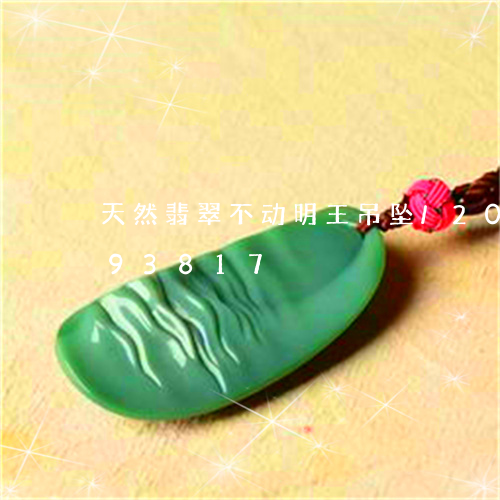 天然翡翠不动明王吊坠/2023120893817