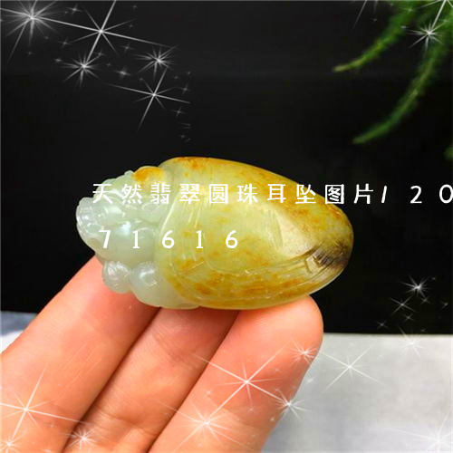 天然翡翠圆珠耳坠图片/2023092871616