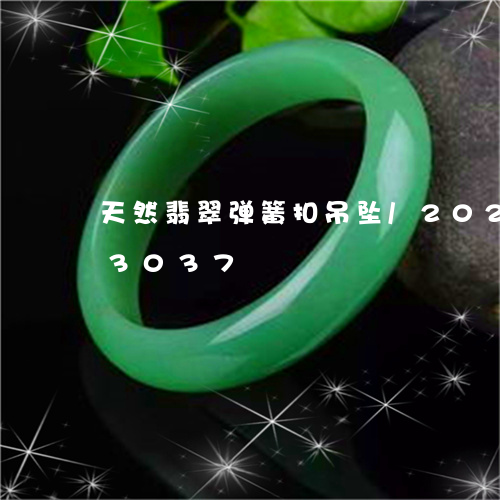 天然翡翠弹簧扣吊坠/2023102623037