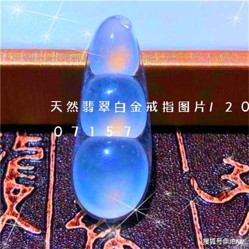 天然翡翠白金戒指图片/2023120607157